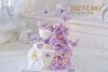 1027CAKE | 双层 鲜花蛋糕  梦幻紫罗兰  蝴蝶 商品缩略图0