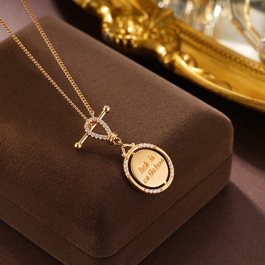 子佩集S925银【遇见幸运】套链纯银【KK425P】时尚镀金项链2501 商品图1