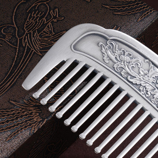 子佩集S999银【万年欢】梳子纯银【ZXFSZ001】原创作品2501 商品图2