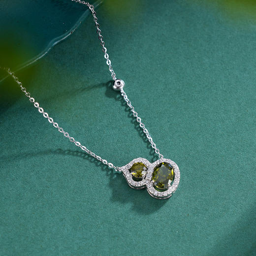 子佩集S925银【福禄所愿】套链纯银【YL-5660】时尚锆石项链2501 商品图1