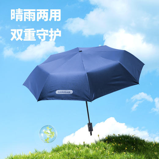 ETM883BLUFU 乐扣乐扣 雅圆自动晴雨伞（深蓝） 商品图1