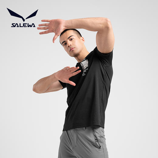 SALEWA|男式短袖棉T恤 SWAJJ810030 商品图4