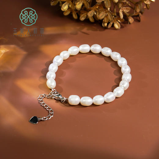 玉美人菲菲#珍珠手链约6mm+ 商品图0