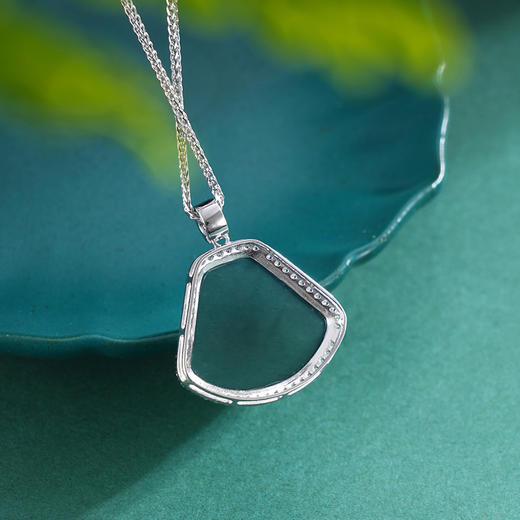 子佩集S925银【静谧之韵】套链纯银【YL-7421】时尚翡翠项链2501 商品图2