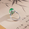 子佩集S925银【绿意春归】戒指纯银【YH08400039-1】绿玉髓2501 商品缩略图2