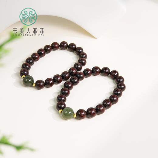 紫檀圆珠手串约10-11mm-多样性发一 商品图0