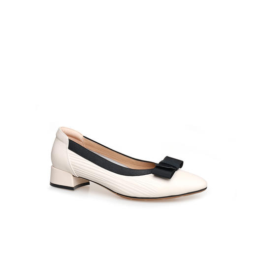 豪麟名鞋奥莱迪嘉女鞋皮鞋牛皮革DJCMO51WP213白色  原价1660元 商品图0