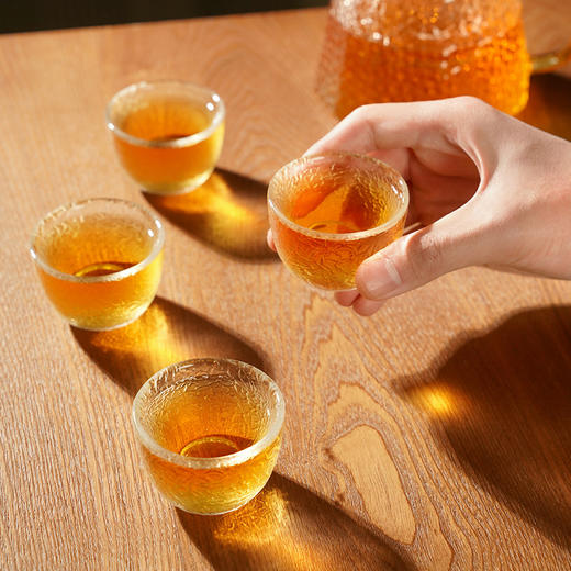 雅集茶具锤纹品茶杯冰丝小鼓（4个装） 商品图9