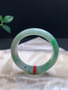 612150，53.6飘绿正圈手镯，12.4-8.3mm，大半圈带绿清秀均匀完美无纹上手漂亮 商品缩略图4