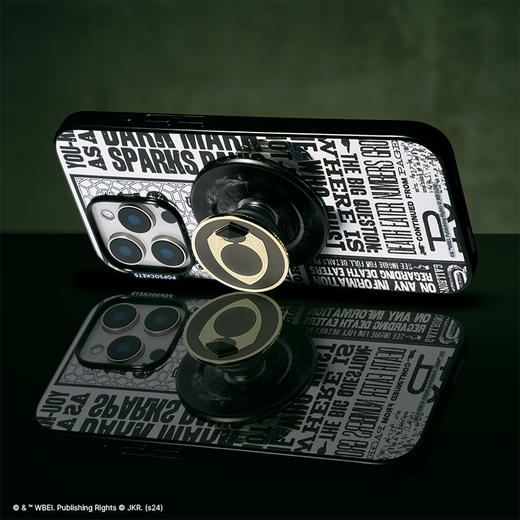 【哈利波特黑魔法】预言家日报 POPCASE手机壳 MagSafe Popcase磁吸款 镜面壳 银色 字母 暗黑 iPhone 16/15/14 商品图3