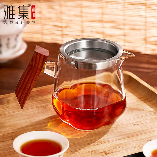 雅集茶具沉玺公道杯350ml（木把-带茶隔） 商品图2
