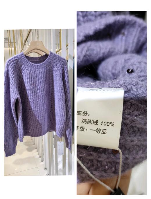 488256浣熊绒亮片毛衫 商品图4