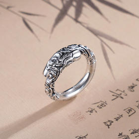子佩集S990银【悟空遗珍】戒指纯银【YFJZ021】仿古2501