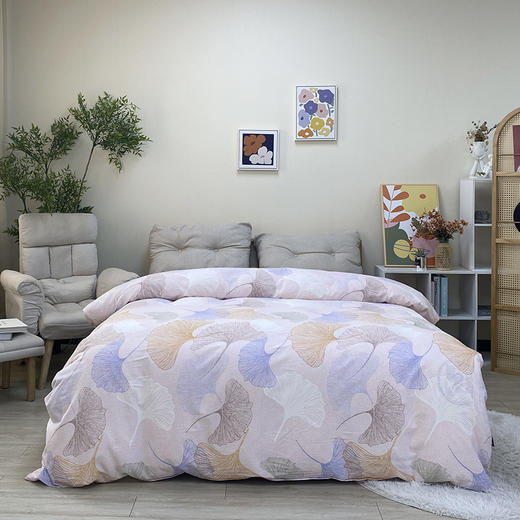 多喜爱 天丝棉磨毛 锦韵幽然被袋被套单件二次磨毛细腻亲肤透气耐用莱赛尔丝滑（繁花/星语/炫格/简格/格亿/晚霞/叶舞） 商品图8