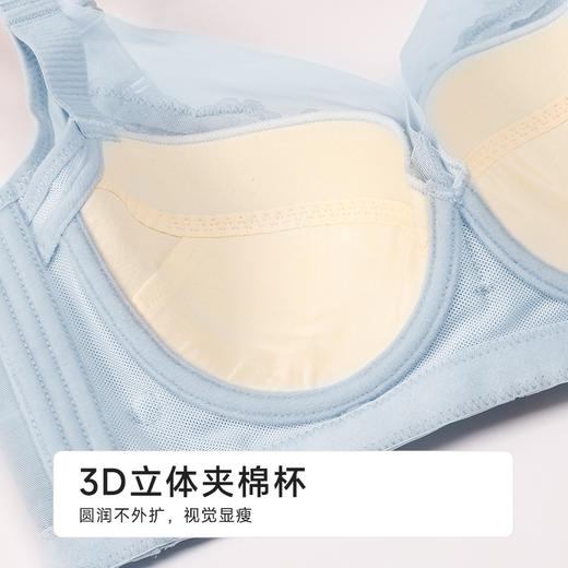 都市丽人塑养护组合调整型文胸超薄蕾丝美体纤塑记忆钢圈塑身文胸LJH2C7 商品图6