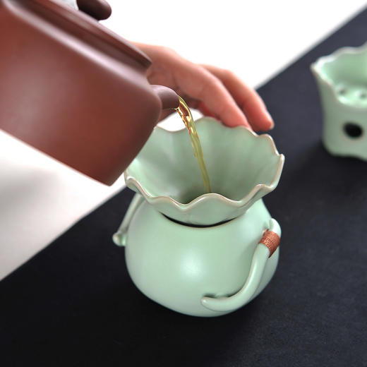 雅集儒雅系列汝窑荷叶茶滤网 商品图1