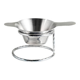 雅集茶具不锈钢双耳茶滤网7.3*12.8cm