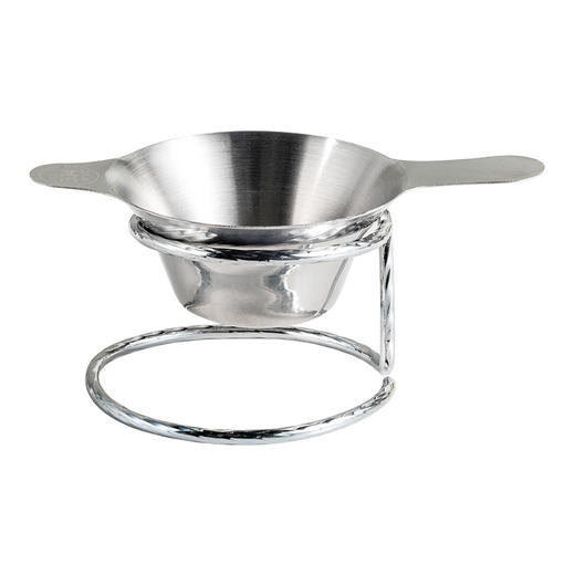 雅集茶具不锈钢双耳茶滤网7.3*12.8cm 商品图0