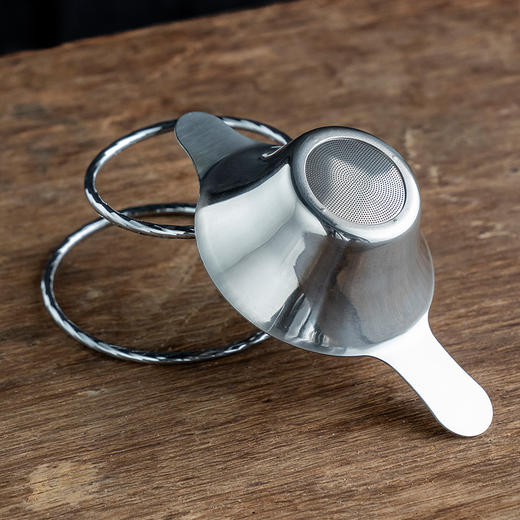 雅集茶具不锈钢双耳茶滤网7.3*12.8cm 商品图11