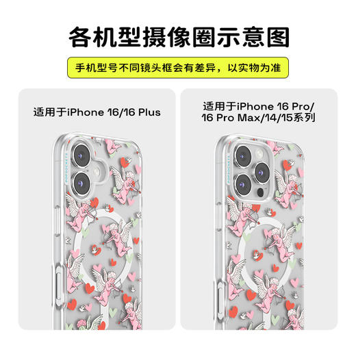 【甜】丘比特之箭 POPCASE手机壳 MagSafe Popcase磁吸款 透明 爱心 丘比特 拼贴 iPhone 16/15/14 商品图2