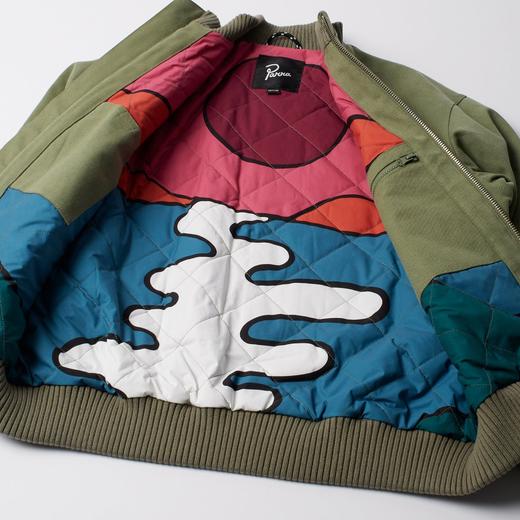 Parra 艺术家灵感彩绘通用夹克厚帆布户外保暖复古秋冬休闲时尚 商品图3