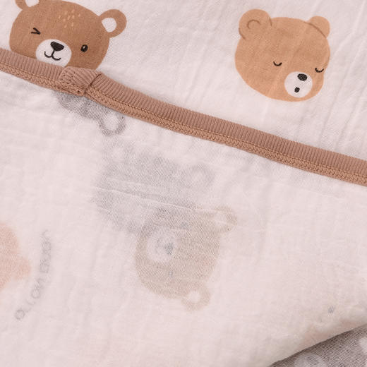 棉果果夏季男童女童纯棉纱布防蚊5A抗菌抱被（90*90cm）M205550200072 商品图2