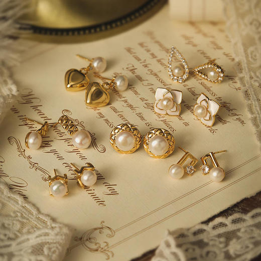 
【一周珍珠耳钉系列】 Manreya玛芮雅淡水珍珠耳钉&耳夹一周珍珠耳钉礼盒装 5~7件 商品图3