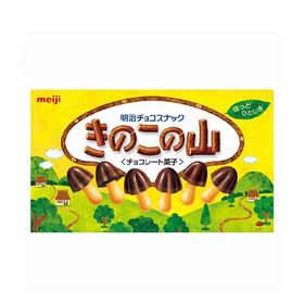 日本meiji明治蘑菇巧克力66g