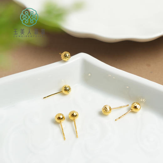 足银车花耳钉*多样性发一 商品图0