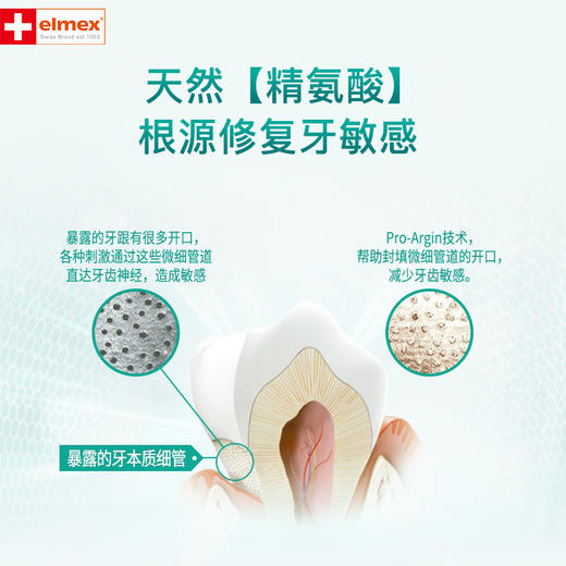 ELMEX艾美适专效抗敏温和美白牙膏75ml 商品图3
