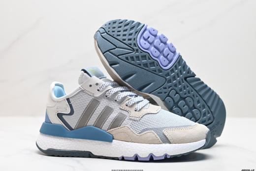 阿迪达斯ADIDAS NITE JOGGER三叶草经典运动跑步鞋HO1716男女鞋 商品图4