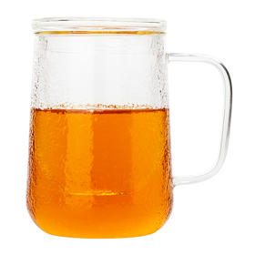 雅集玻璃杯茶屿悠觉杯500ml（锤纹款-礼盒装）