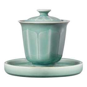 雅集茶具莲瓣盖碗170ml