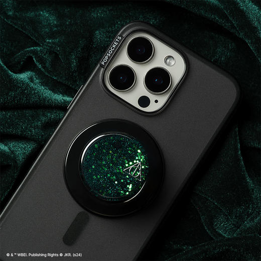 【哈利波特黑魔法】死亡圣器之光·MagSafe圆啪嗒 MAGSAFE磁吸手机气囊支架 Round圆啪嗒系列 绿色 图腾 商品图3