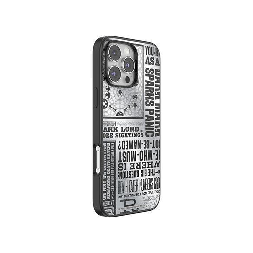 【哈利波特黑魔法】预言家日报 POPCASE手机壳 MagSafe Popcase磁吸款 镜面壳 银色 字母 暗黑 iPhone 16/15/14 商品图0