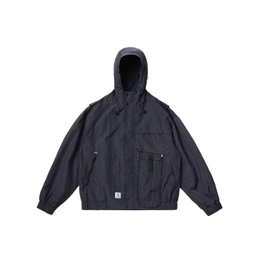 吃茶去chichaqu25户外运动机能拆卸光泽尼龙夹克风衣男女山系 商品图5