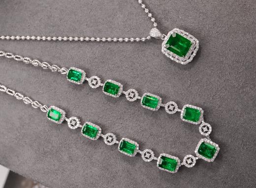 10.53ct刻面祖母绿项链 商品图3