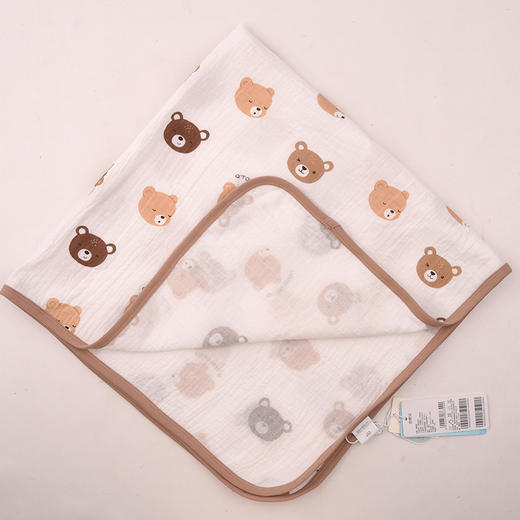 棉果果夏季男童女童纯棉纱布防蚊5A抗菌抱被（90*90cm）M205550200072 商品图0