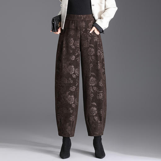 时尚大码印花宽松显瘦，休闲松紧腰洋气灯笼裤MYX8859 商品图0