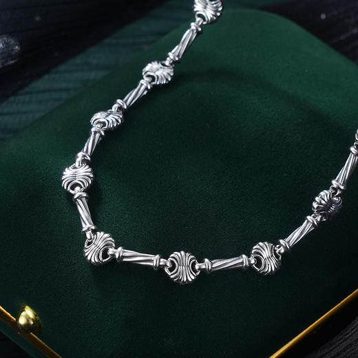 子佩集S925银【沙滩伴奏】项链纯银【XL-5931】原创2克罗心2501 商品图2