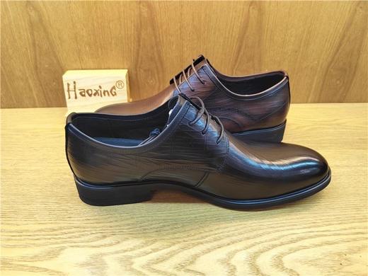 商务男鞋豪行正品12174901牛皮系带正装皮鞋 商品图3