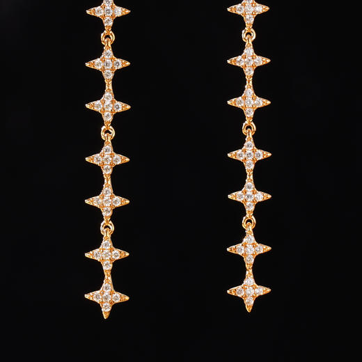 子佩集S925银【星星热潮】耳钉纯银【KK471E】时尚镀金2501 商品图3