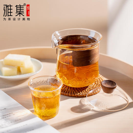 雅集茶具防烫玻璃盖碗250ml（祥云福袋） 商品图2