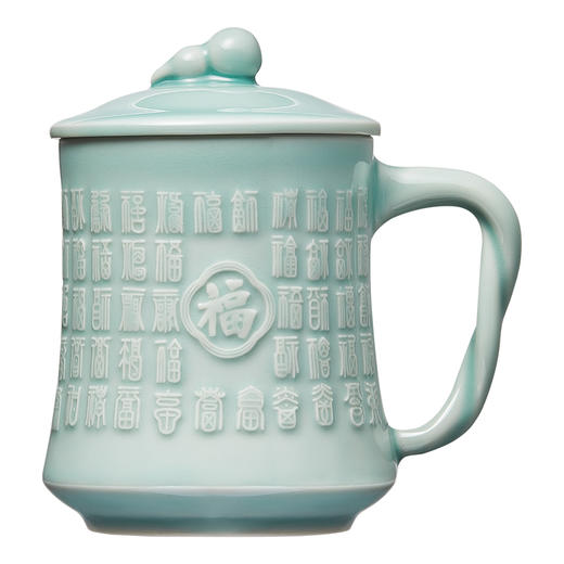 雅集青瓷福禄百福杯350ml 商品图0