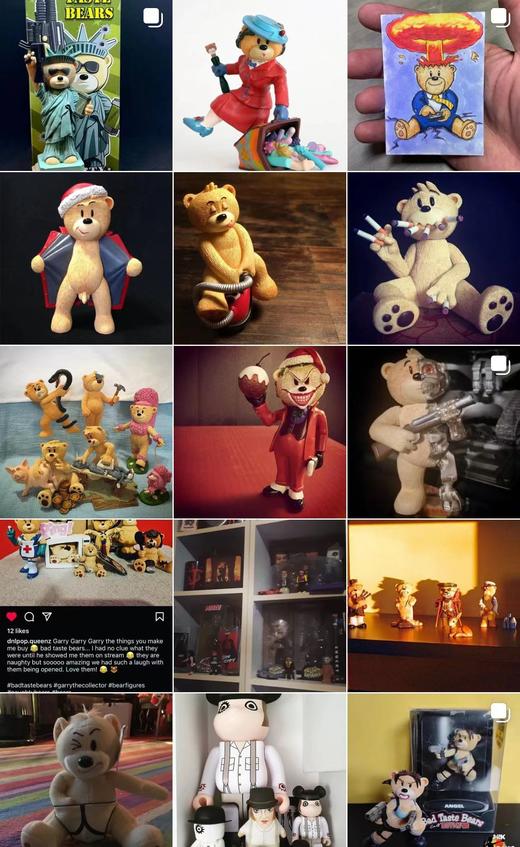 C011508以其独特的“变态”设计而著称更具个性和时尚感六个一组摆件熊 商品图12