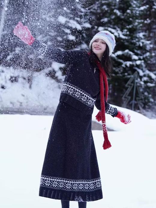 浮生八记/24D184/复古雪花费尔岛半裙 商品图0