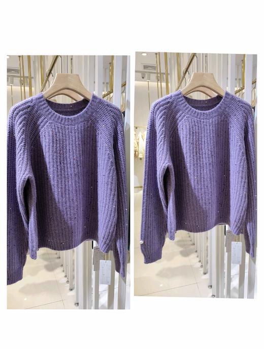 488256浣熊绒亮片毛衫 商品图5