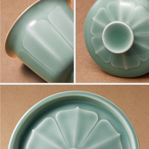 雅集茶具莲瓣盖碗170ml 商品图4