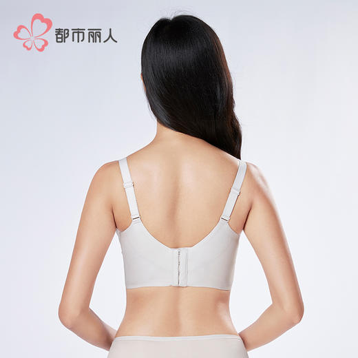 都市丽人聚拢阳台杯调整型文胸A:加加厚B:中厚蕾丝美体纤塑无钢圈塑养护组合塑身文胸LJH1C3 商品图8