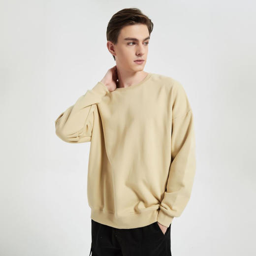 司纤 春季情侣款 重磅卫衣 宽松休闲 挺括有型 帽衫款/圆领款 多色可选 商品图13